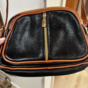 Valentina- Black and Brown Leather Women's Bag